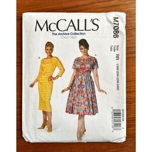 UNCUT McCalls Sewing Pattern 7086 Women RR (18W-20W-22W-24W)